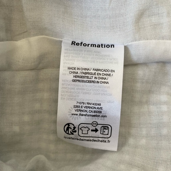 NEW Reformation Mika Two Piece Skirt Set Black White Check Gingham | US 2 UK 6 - Picture 12 of 14